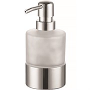 AZARIO Дозатор жидкого мыла NESSY стеклянный настольный, хром (AZ-128-C) AZ-128-C