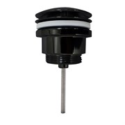 AZARIO Донный клапан для раковины, CLIC-CLAC, 1 1/4, латунь, черный (AZ-105-BL) AZ-105-BL