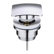 AZARIO Донный клапан для раковины, квадрат, CLIC-CLAC, G 1 1/4, латунь, хром (AZ-106-CHR) AZ-106-CHR