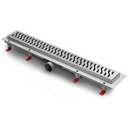 AZARIO Душевой лоток D40 Harmony 950 мм, боковой слив, пластиковый, решетка из нержавеющей стали (AZ-CH 950 H) AZ-CH 950 H