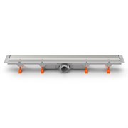 AZARIO Душевой лоток D50 Klasik 750 мм, боковой слив, пластиковый, рамка и решетка из нержавеющей стали (AZ-CH 750/50 KN) AZ-CH 750/50 KN