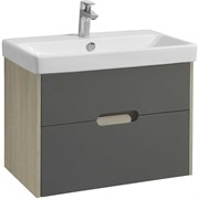AQUATON Тумба под раковину Оливия 70 подвесная Грей/Дуб Ойстер (1A254301OLUG0) 1A254301OLUG0