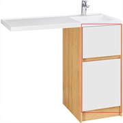 AQUATON Фасад для тумбы Лондри 40 Белый (1A274901LH010) 1A274901LH010