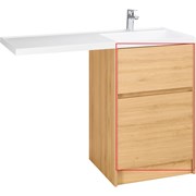AQUATON Фасад для тумбы Лондри 60 Дуб Сантана (1A274801LH0C0) 1A274801LH0C0