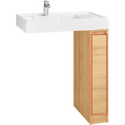 AQUATON Фасад для тумбы Лондри 20 Дуб Сантана (1A275001LH0C0) 1A275001LH0C0