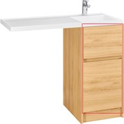 AQUATON Фасад для тумбы Лондри 40 Дуб Сантана (1A274901LH0C0) 1A274901LH0C0