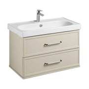 AQUATON Тумба под раковину Нео-Классика 85 2 ящика, белый камень (1A286301NCTG0) 1A286301NCTG0
