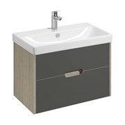 AQUATON Тумба под раковину Оливия 80 Грей/Дуб Ойстер (1A283101OLUG0) 1A283101OLUG0