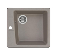 AQUATON Кухонная мойка Парма 510х470х175 мм., серый шелк (1A713032PM250) 1A713032PM250