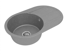 AQUATON Кухонная мойка Амира, серая (1A712932AI230) 1A712932AI230