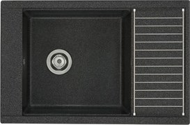 AQUATON Кухонная мойка Делия 78, графит (1A715132DE210) 1A715132DE210