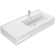 AQUATON Раковина Квадро Про 100 R, правая, белая (1A733231QA01R) 1A733231QA01R