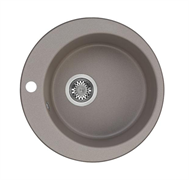 AQUATON Кухонная мойка Иверия 480 мм, серый шелк (1A711032IV250) 1A711032IV250