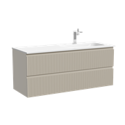 SANCOS Тумба подвесная Snob R правая 1195х445х500, c двумя ящиками оснащенными доводчиками скрытого монтажа с системой Soft close (плавного закрывания) , Beige Soft, арт.SNR120RCE SNR120RCE