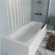 VINCEA Ванна акриловая VBT-2S170-FR с каркасом 1700*750*440, пристенная, цвет белый VBT-2S170-FR