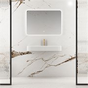 VINCEA Раковина из искусственного камня VWB-6SG90MW, 900*460*120, подвесная, цвет белый матовый VWB-6SG90MW