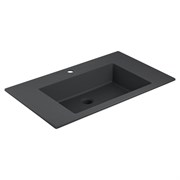 VINCEA Раковина VCB-13800B из кварца, цвет черный VCB-13800B