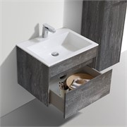 VINCEA База под раковину Chiara 600 подвесная, 1 выкатной ящик soft-close, G.Stone VMC-2C600GS