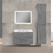 VINCEA База под раковину Paola 800 подвесная, 2 выкатных ящика soft close, Beton VMC-2P800BT