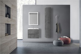 VINCEA База под керамическую раковину Mia 600 подвесная, 2 выкатных ящика soft close, Beton VMC-2MC600BT