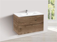 VINCEA База под керамическую раковину Mia 800 подвесная, 2 выкатных ящика soft close, V.Oak VMC-2MC800VO