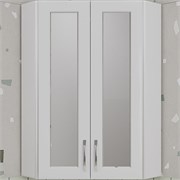 STYLE LINE Подвесной шкаф 450/800 угловой (стекло) ЛС-00002331