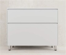 STYLE LINE Тумба напольная "ЛИМА 100" эмаль, под раковину LINE 100, 2 ящ., PLUS, белый матовый ЛС-00002348