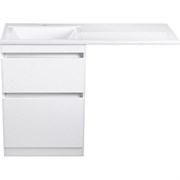 STYLE LINE El Fante Dallas El Fante Тумба под раковину напольная "Даллас 120", Люкс белая, PLUS СС-00000388