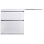 STYLE LINE El Fante Dallas El Fante Тумба под раковину напольная "Даллас 140", 2 ящика, Люкс белая, PLUS СС-00002273