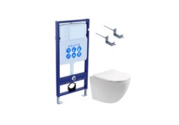 SET AQUATEK ЕВРОПА T-KKI2 (рама AQUATEK Standard INS-0000012(без клавиши)+крепеж KKI-0000002+унитаз ЕВРОПА AQ1900T-00 с тонким сиденьем soft-close SET AQUATEK ЕВРОПА T-KKI2