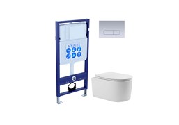 SET AQUATEK МИЯ 3в1 (рама AQUATEK Standard INS-0000012+клавиша KDI-0000014+унитаз МИЯ AQ2004-00 с тонким сиденьем soft-close SET AQUATEK МИЯ-014 3в1
