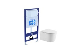 SET AQUATEK ОБЕРОН WT (рама AQUATEK Standard INS-0000012(без клавиши и крепежа)+унитаз ОБЕРОН AQ1363WT-00 с тонким сиденьем soft-close SET AQUATEK ОБЕРОН WT