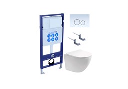 SET AQUATEK ЕВРОПА 015 4в1 (рама AQUATEK Standard INS-0000012 с клавишей KDI-0000015 и крепежом KKI-0000002+унитаз AQ1901-00 с тонким сиденьем sc) SET AQUATEK ЕВРОПА-015 4в1