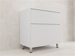 STYLE LINE Тумба напольная "ЛИМА 80" эмаль, под раковину LINE 80, 2 ящ., PLUS, белый матовый ЛС-00002350