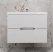 STYLE LINE Тумба подвесная "Матис 80" под ASTI 80 (2 ящика), Белый матовый, ЭМАЛЬ ЛС-00002446