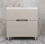 STYLE LINE Тумба напольная "Матис 80" под ASTI 80 (2 ящика), КРЕМ, ЭМАЛЬ ЛС-00002437