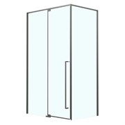 AZARIO Душевое ограждение распашное MALE 1000х1000х1950 прозрачное стекло 6 мм, профиль графит матовый (AZ-J50-100-MGR-CL) AZ-J50-100-MGR-CL