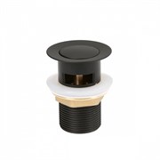 IDDIS Выпуск для умывальника Slide черный (SLIB000i88) SLIB000i88