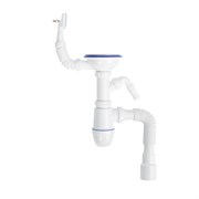 IDDIS Сифон для мойки с выпуском 3 1/2 с переливом и и отводом Kitchen Line (S11UPS0i84) S11UPS0i84