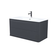 IDDIS Тумба с умывальником, подвесная, 100 см, темно-серый, Oxford Neo, , (OXN10D0i95K) OXN10D0i95K