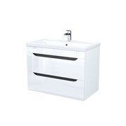 IDDIS Тумба с умывальником, подвесная, 80 см, белый, Ray, , (RAY80W0i95K) RAY80W0i95K