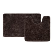 IDDIS Набор ковриков для ванной комнаты, 50х80 + 50х50, микрофибра, темно--коричневый, , BSET08Mi13 BSET08Mi13