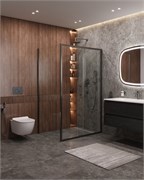 CEZARES Molveno Душевой уголок прямоугольный размер 150x90 см двери раздвижные профиль - оружейная сталь / стекло - прозрачное MOLVENO-AH-11-150/90-C-GM-IV