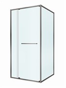 CEZARES Lux Душевой уголок прямоугольный двери раздвижные размер 100x90 см, цвет профиль - оружейная сталь / стекло - прозрачное LUX-AH-FS-11-100/90-C-GM
