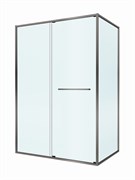 CEZARES Lux Душевой уголок прямоугольный двери раздвижные размер 130x90 см, цвет профиль - оружейная сталь / стекло - прозрачное LUX-AH-FS-11-130/90-C-GM