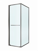 CEZARES Lux Душевой уголок прямоугольный двери раздвижные размер 70x80 см, цвет профиль - оружейная сталь / стекло - прозрачное LUX-AH-FS-1-70/80-C-GM