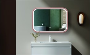 ESBANO Зеркало с подсветкой прямоугольное (ШxВ) 100x70 см, цвет золото розовое ESMR3310KDG