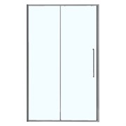 AZARIO Душевая дверь SHANGHAI 1100х1950 раздвижная, прозрачное стекло 6 мм, профиль матовый графит (AZ-Y43-110-MGR-CL) AZ-Y43-110-MGR-CL