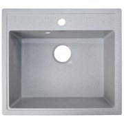 AZARIO Кухонная мойка Onda 565x505x200 искусственный мрамор, сифон в комплекте, цвет серый (CS00105223) CS00105223