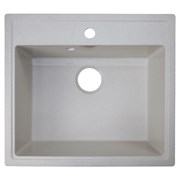 AZARIO Кухонная мойка Onda 565x505x200 искусственный мрамор, сифон в комплекте, цвет бежевый (CS00105220) CS00105220